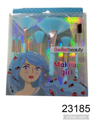 Imagen de BROCHAS/ PEINE DE MAQUILLAJE SET X8 EN CAJA 12.25